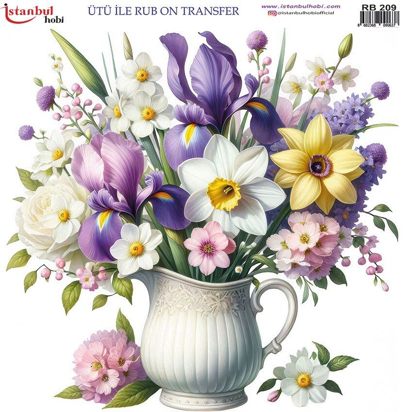 Ütü İle Rub On Transfer 30x30cm RB209