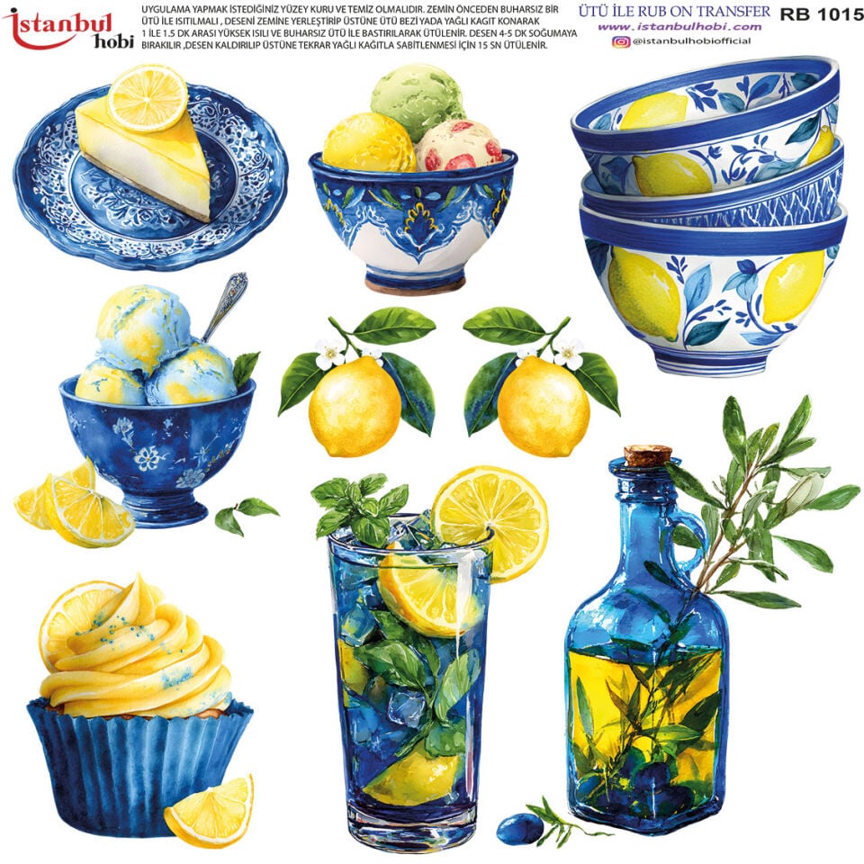 Ütü İle Rub On Transfer 30x30cm RB1015