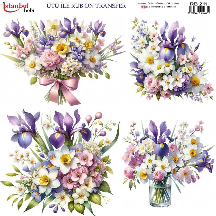 Ütü İle Rub On Transfer 30x30cm RB211