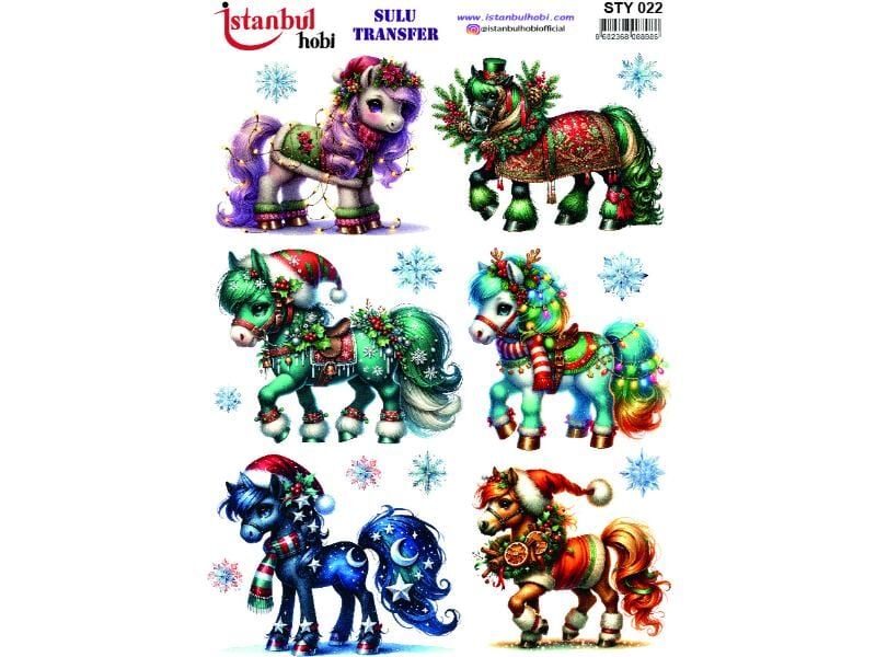 Yılbaşı Sulu Transfer Kağıdı 25x35cm STY-022