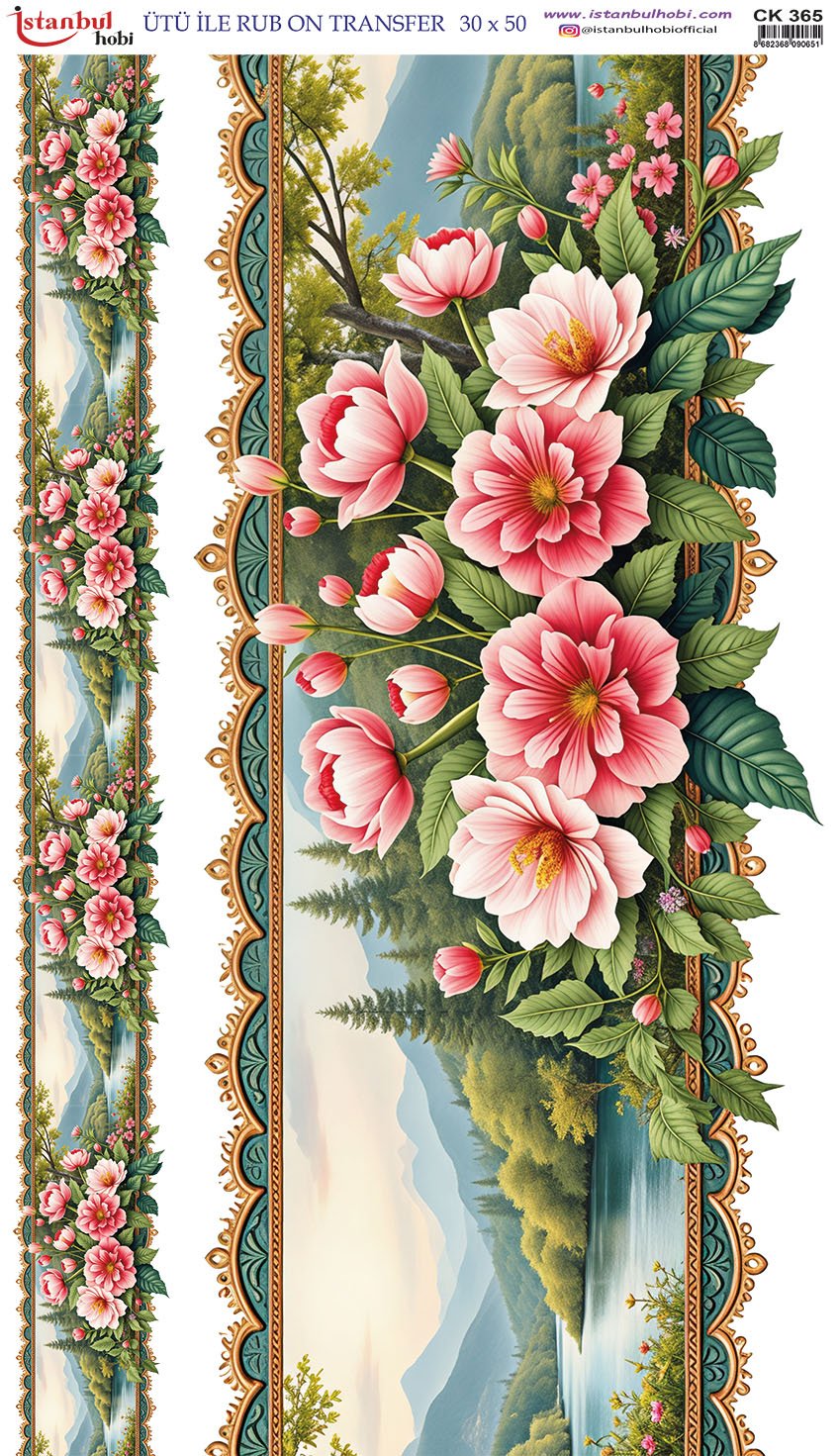 Ütü İle Rub On Transfer 30x50cm CK365