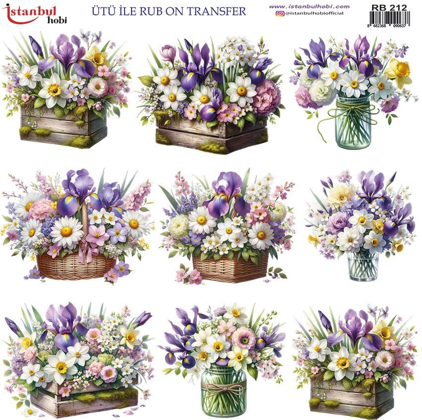 Ütü İle Rub On Transfer 30x30cm RB212