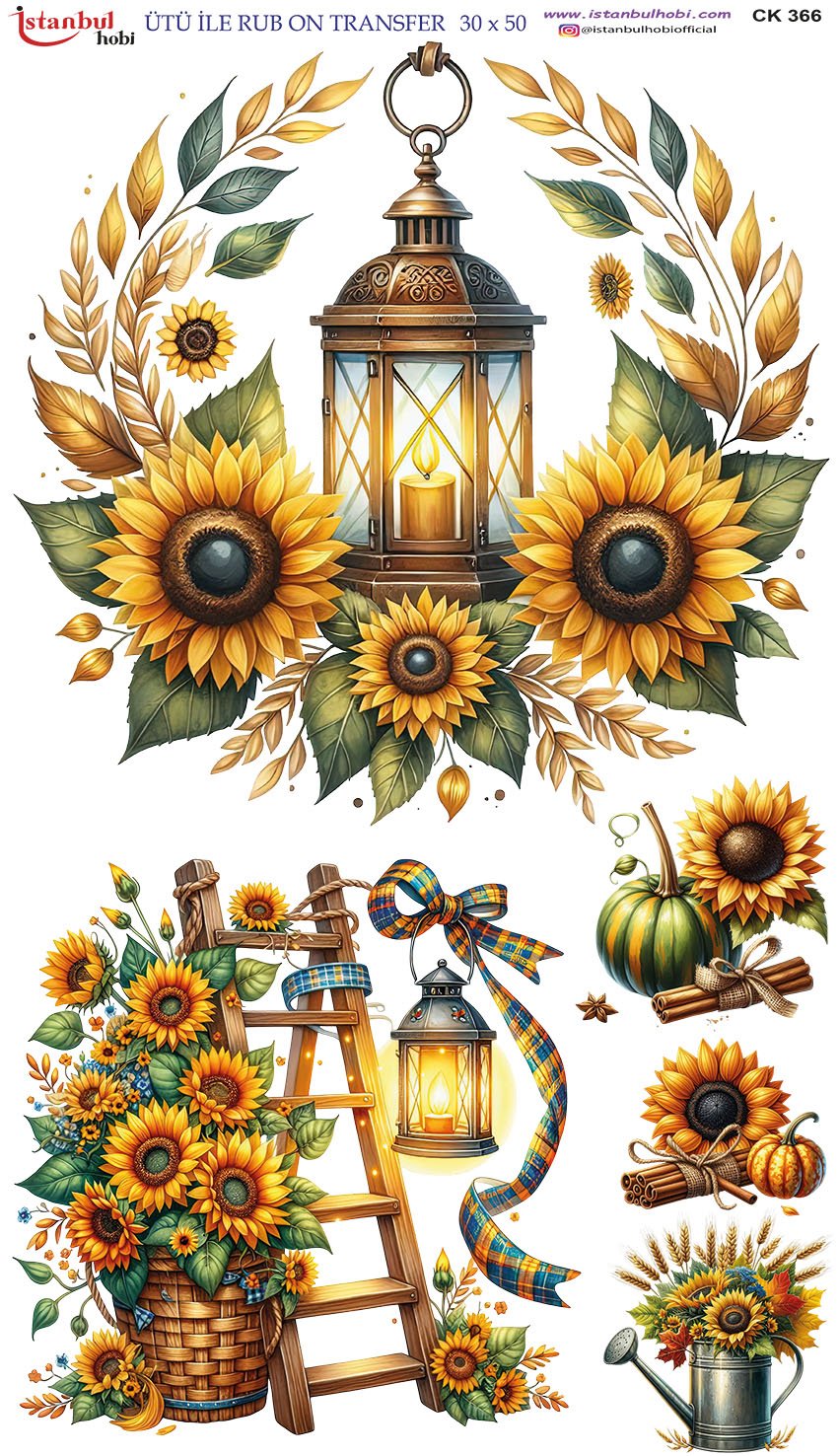 Ütü İle Rub On Transfer 30x50cm CK366