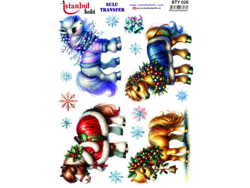 Yılbaşı Sulu Transfer Kağıdı 25x35cm STY-026