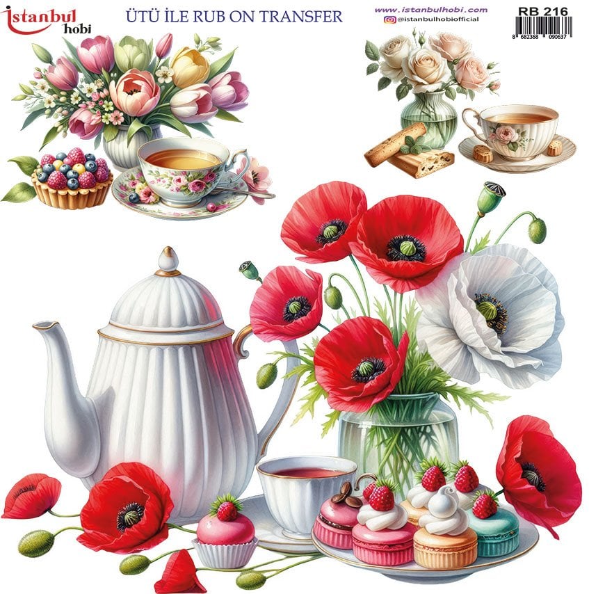 Ütü İle Rub On Transfer 30x30cm RB216