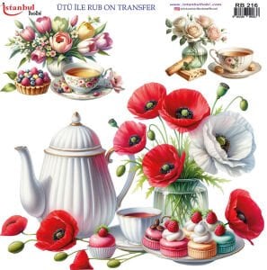 Ütü İle Rub On Transfer 30x30cm RB216