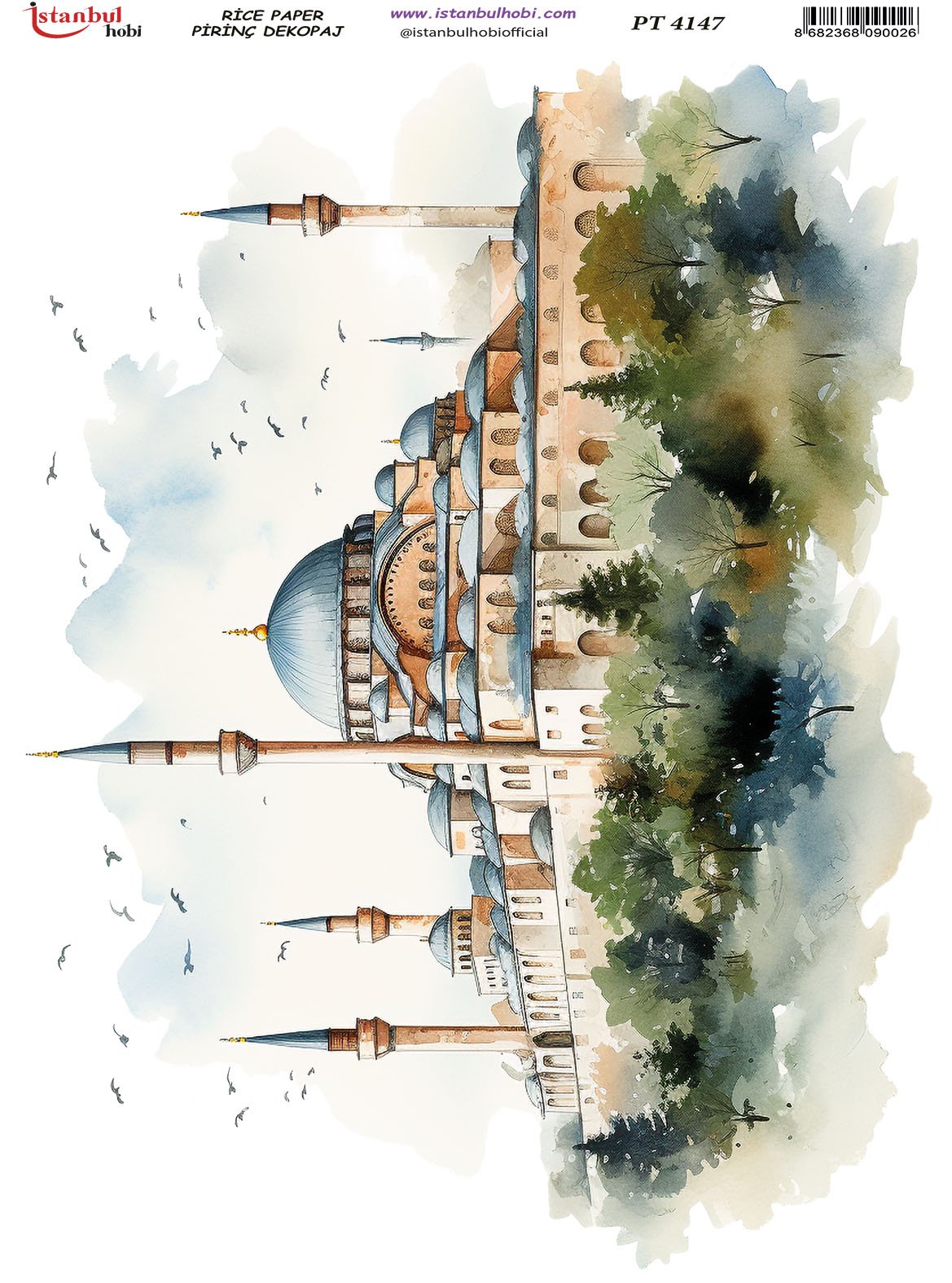 Pirinç Dekopaj Kağıdı 30x42cm PT-4147