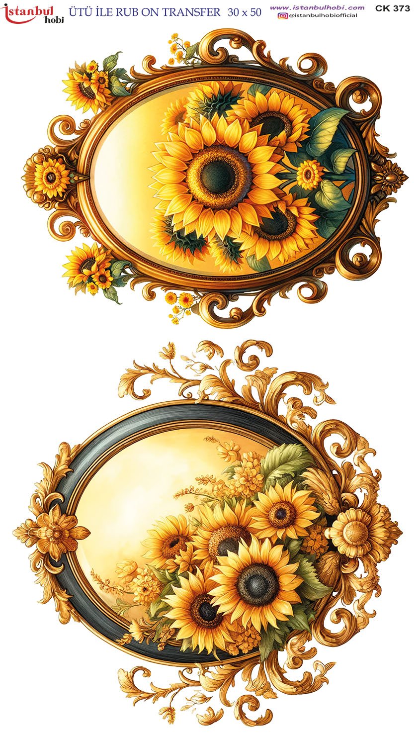 Ütü İle Rub On Transfer 30x50cm CK373