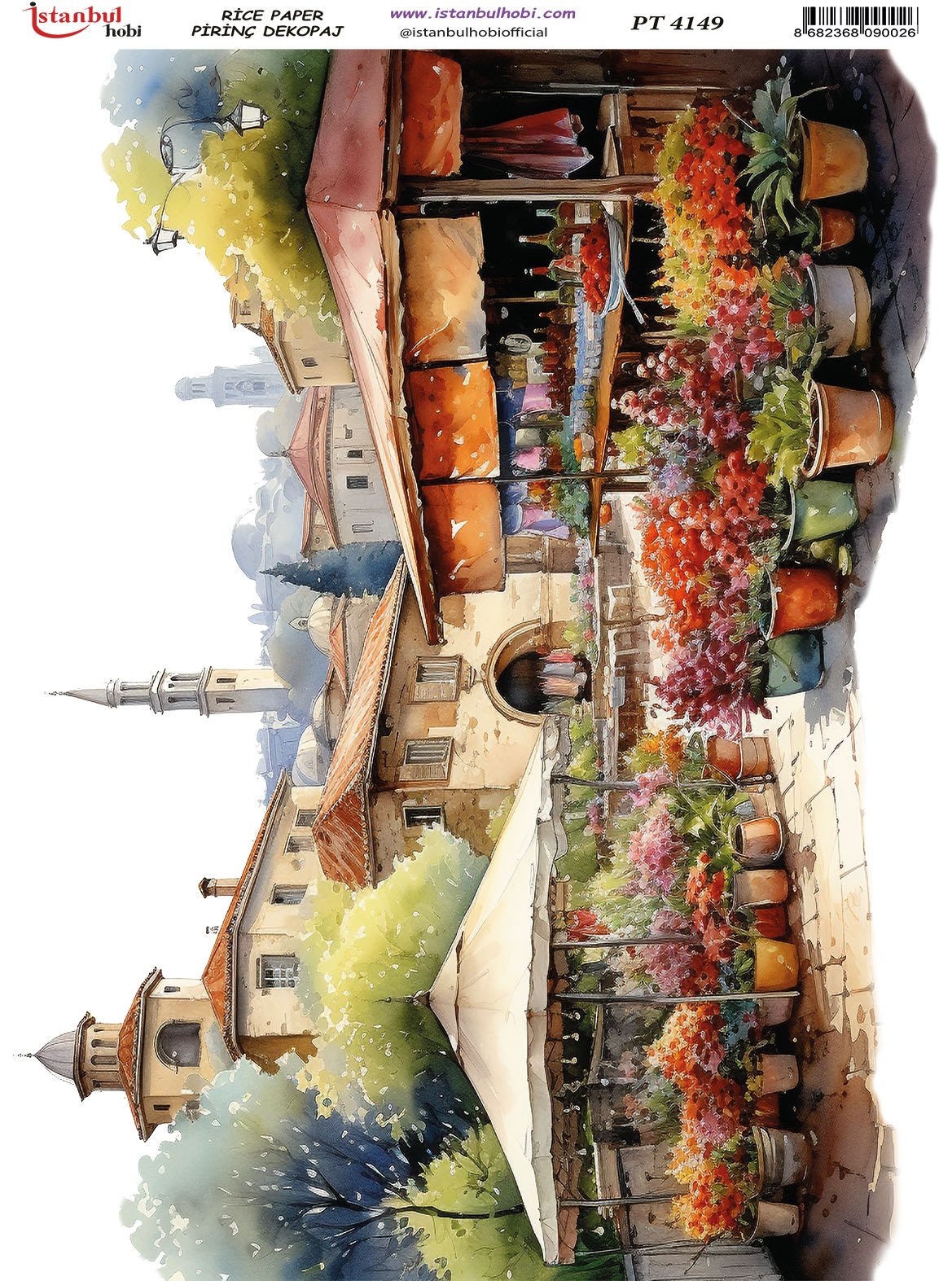 Pirinç Dekopaj Kağıdı 30x42cm PT-4149