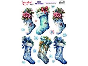 Yılbaşı Sulu Transfer Kağıdı 25x35cm STY-031