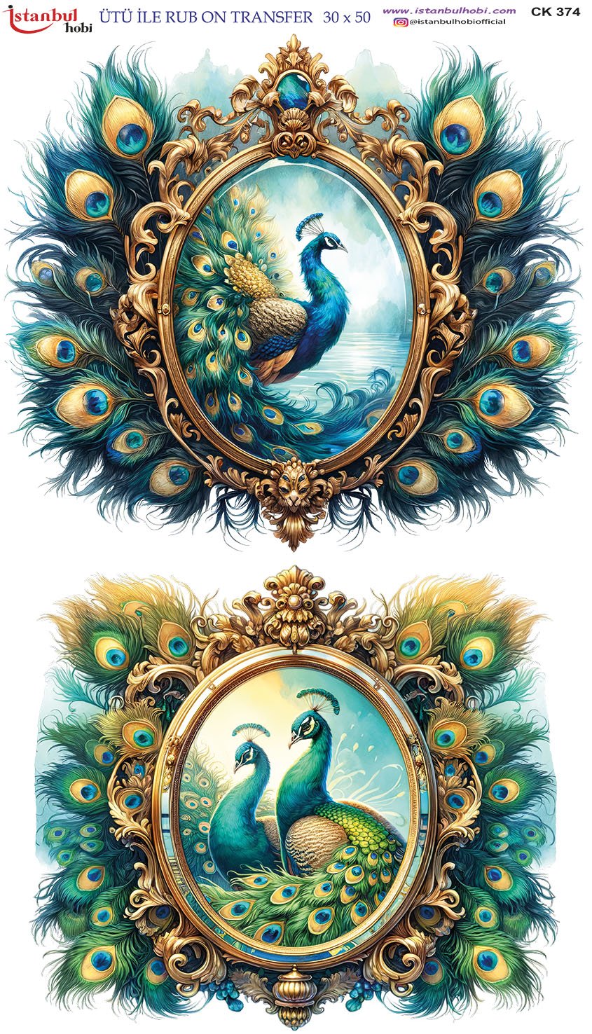 Ütü İle Rub On Transfer 30x50cm CK374