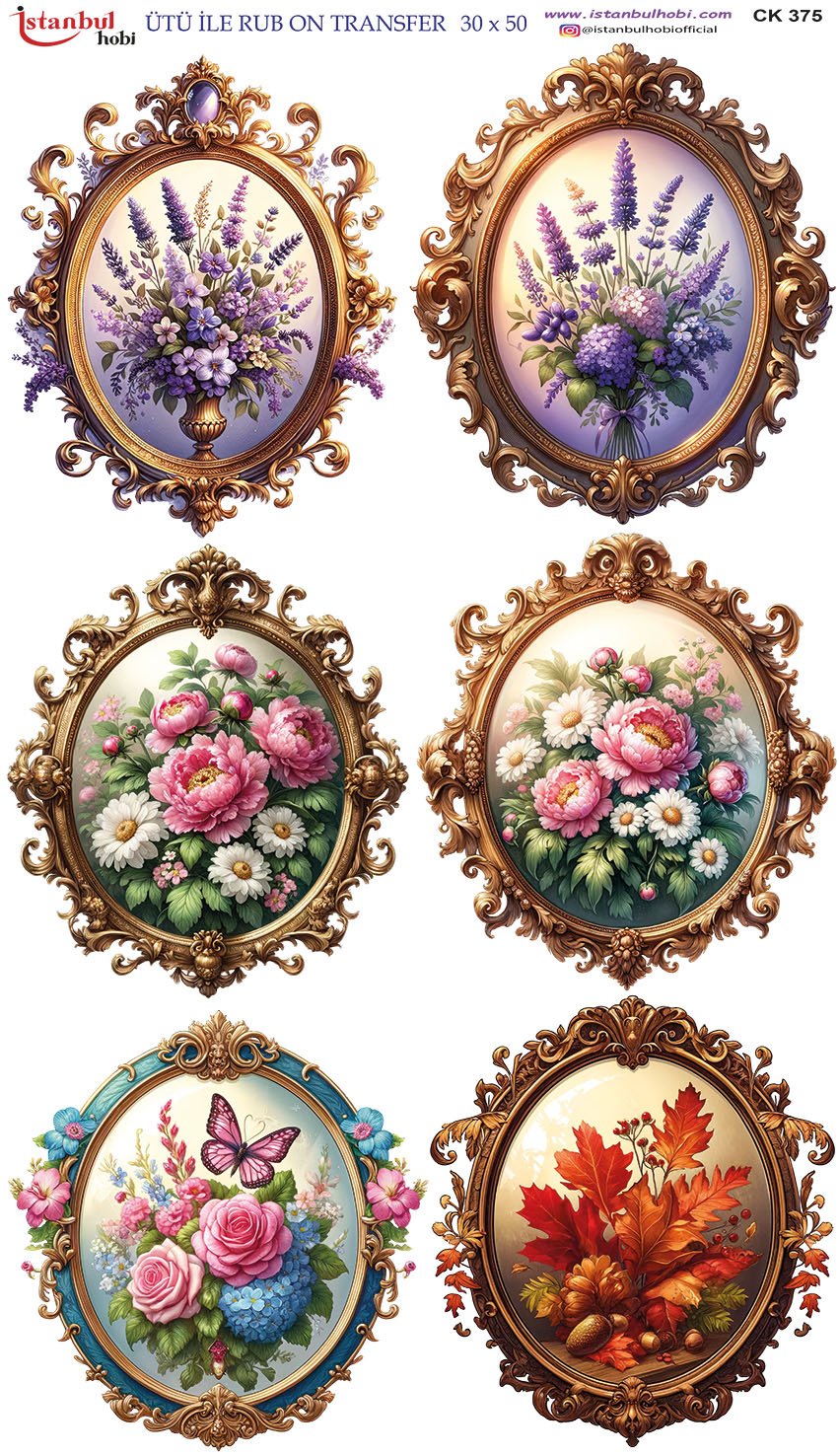 Ütü İle Rub On Transfer 30x50cm CK375