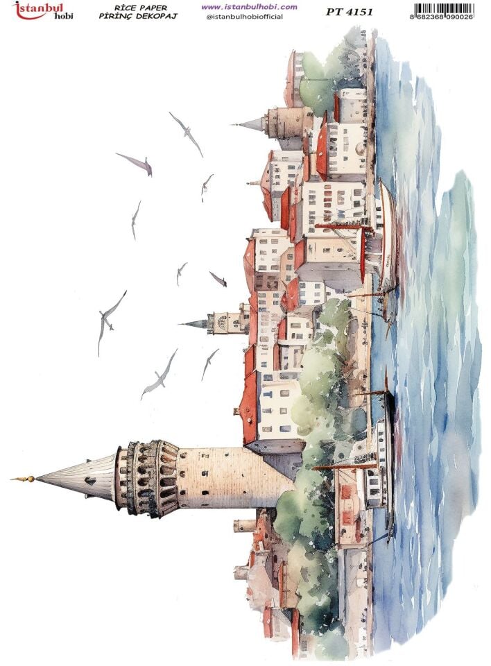 Pirinç Dekopaj Kağıdı 30x42cm PT-4151