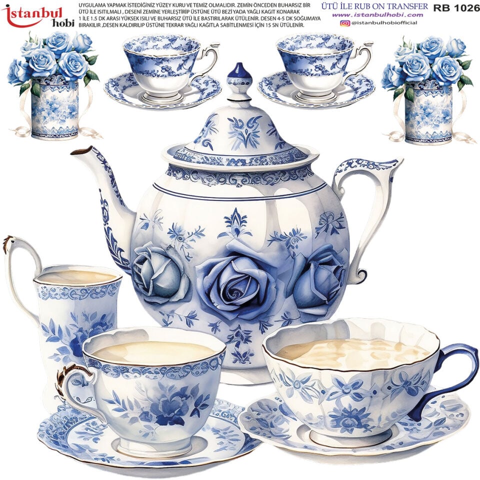 Ütü İle Rub On Transfer 30x30cm RB1026