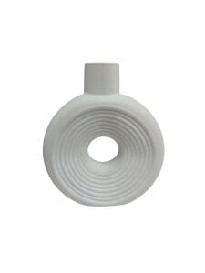 Büyük Yuvarlak Çizgili Vazo 18x16cm