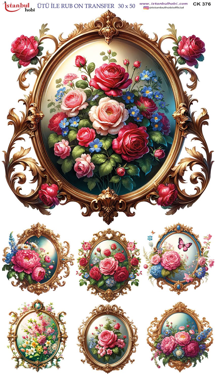 Ütü İle Rub On Transfer 30x50cm CK376