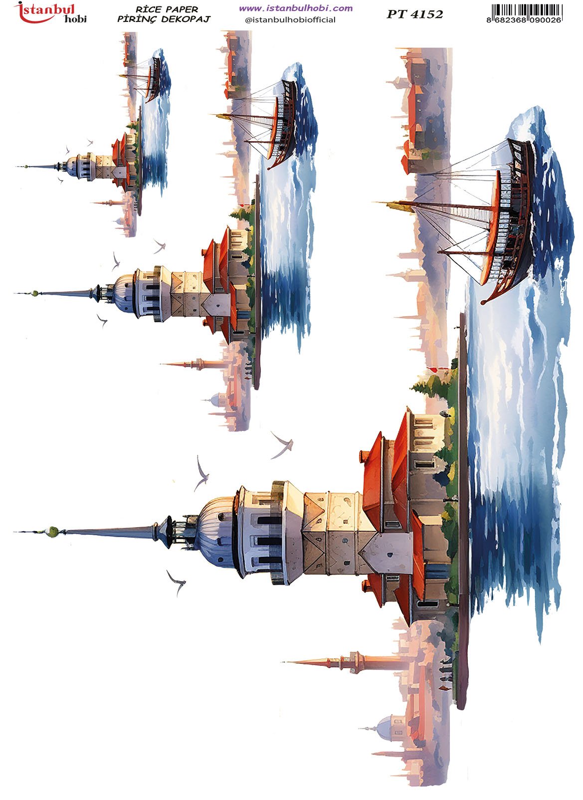 Pirinç Dekopaj Kağıdı 30x42cm PT-4152