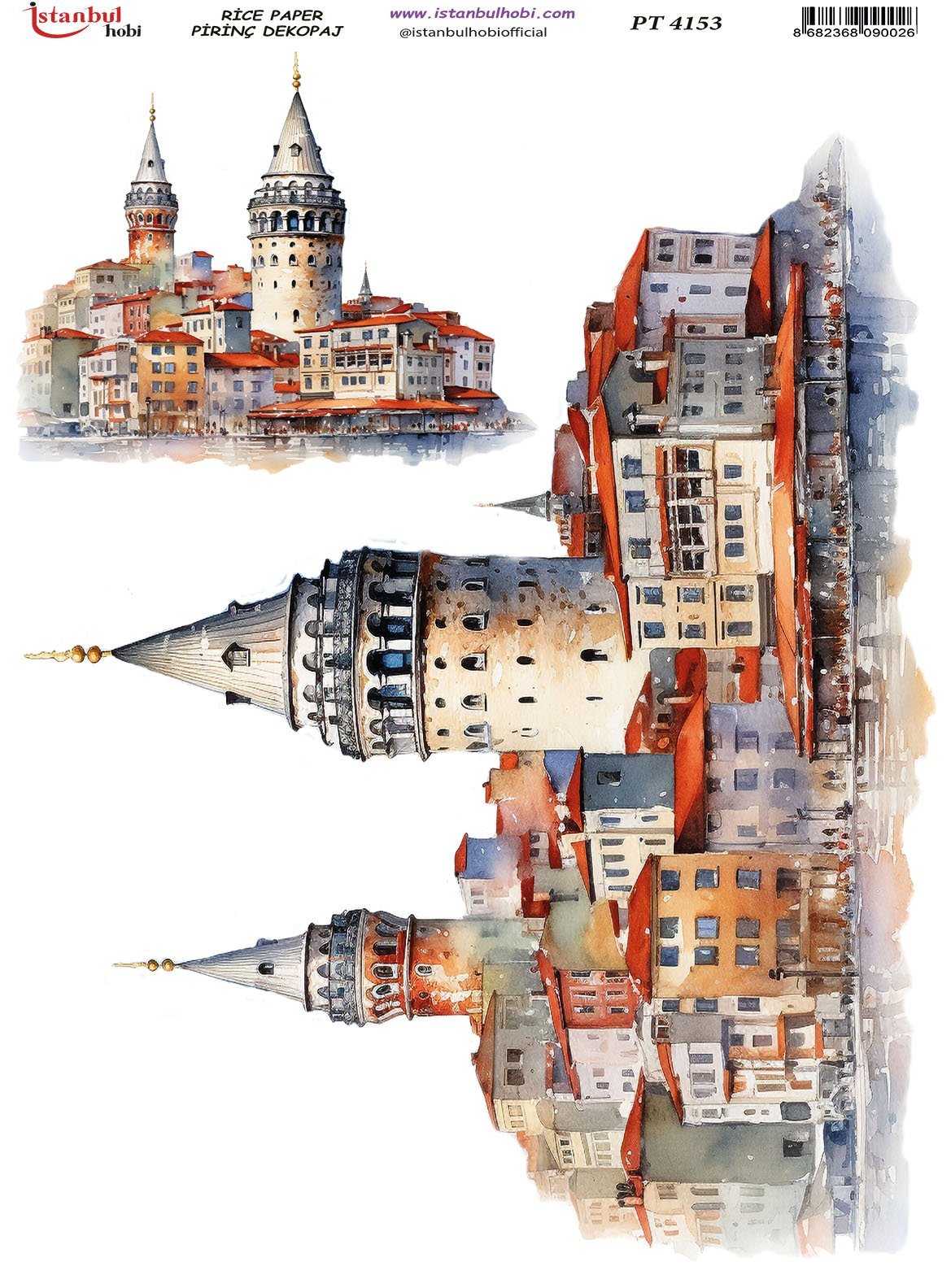 Pirinç Dekopaj Kağıdı 30x42cm PT-4153