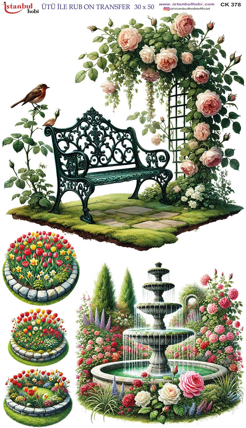Ütü İle Rub On Transfer 30x50cm CK378