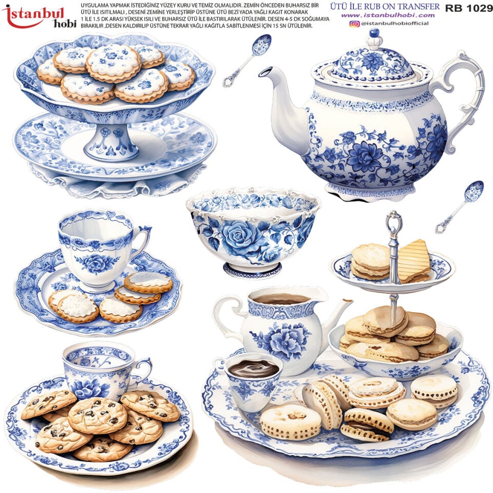 Ütü İle Rub On Transfer 30x30cm RB1029