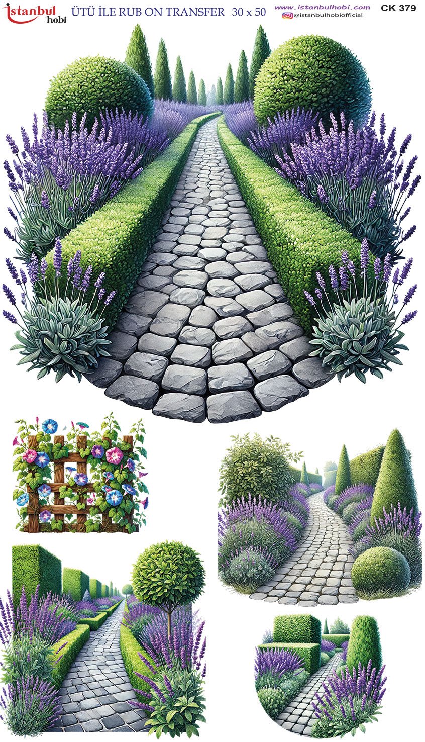 Ütü İle Rub On Transfer 30x50cm CK379