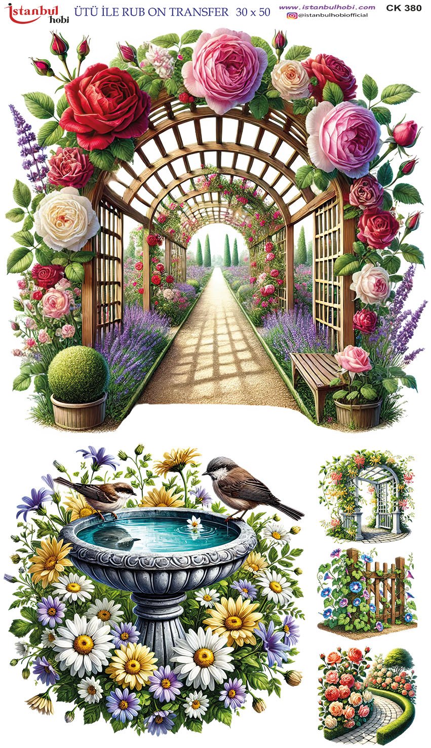 Ütü İle Rub On Transfer 30x50cm CK380