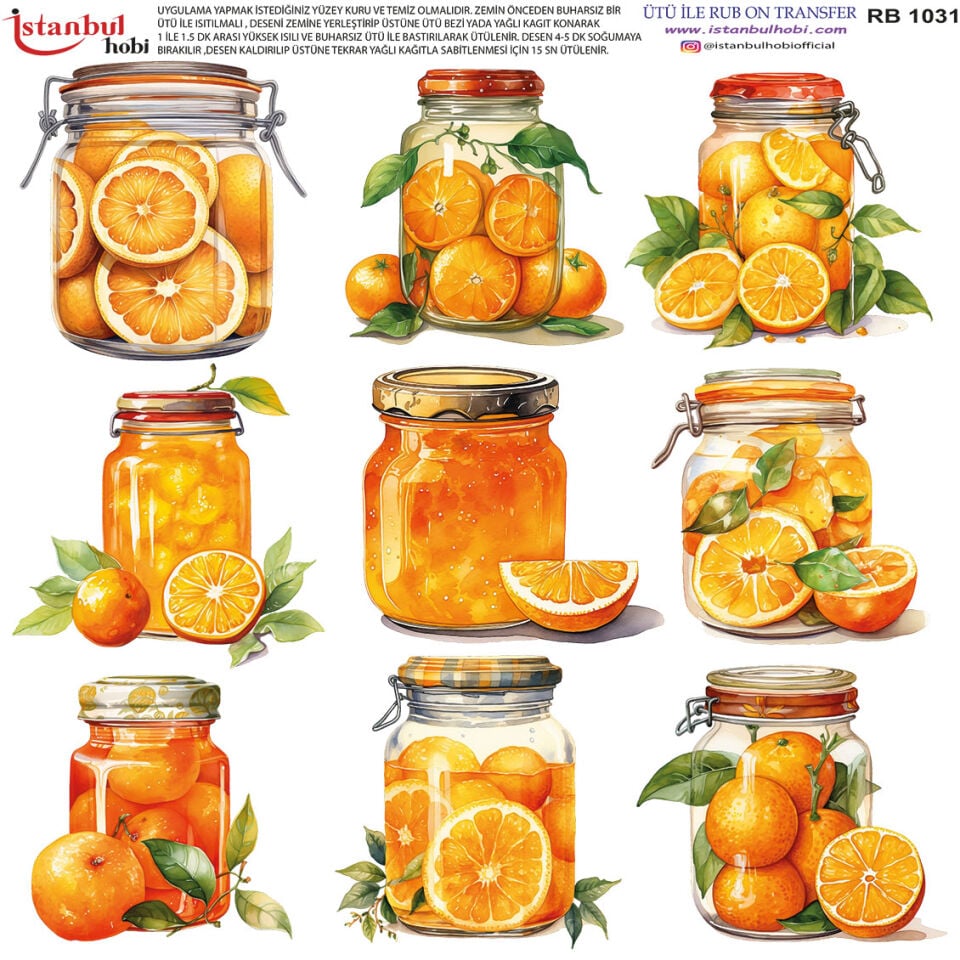 Ütü İle Rub On Transfer 30x30cm RB1031