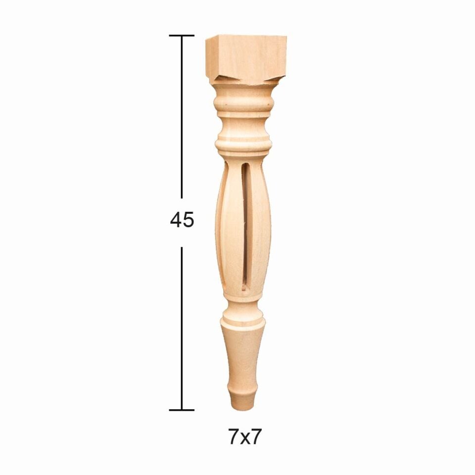 Ahşap Mobilya Ayağı 45cm Gürgen Ağacı FT10