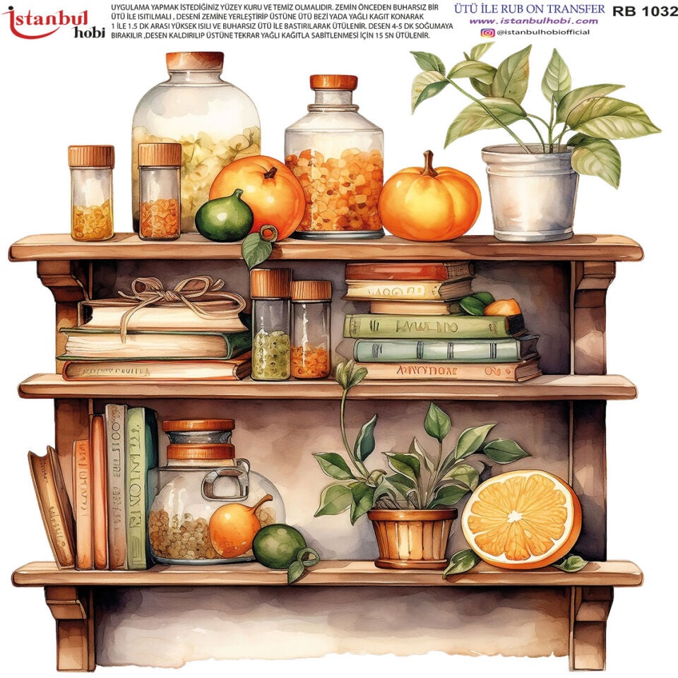 Ütü İle Rub On Transfer 30x30cm RB1032