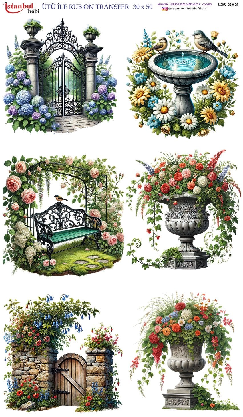 Ütü İle Rub On Transfer 30x50cm CK382
