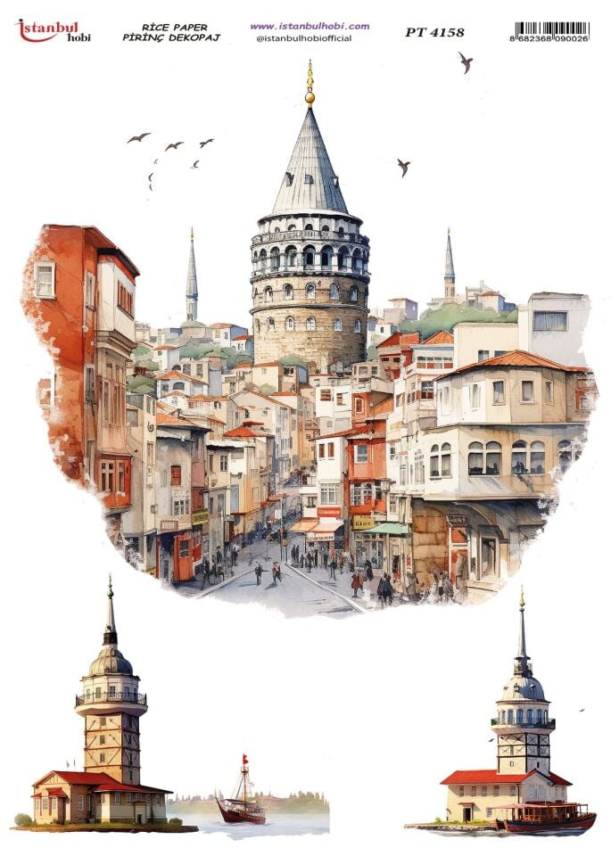 Pirinç Dekopaj Kağıdı 30x42cm PT-4158