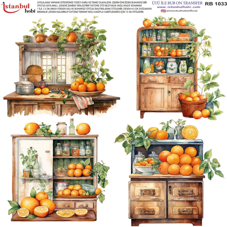 Ütü İle Rub On Transfer 30x30cm RB1033