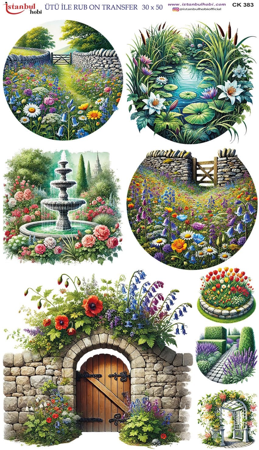 Ütü İle Rub On Transfer 30x50cm CK383