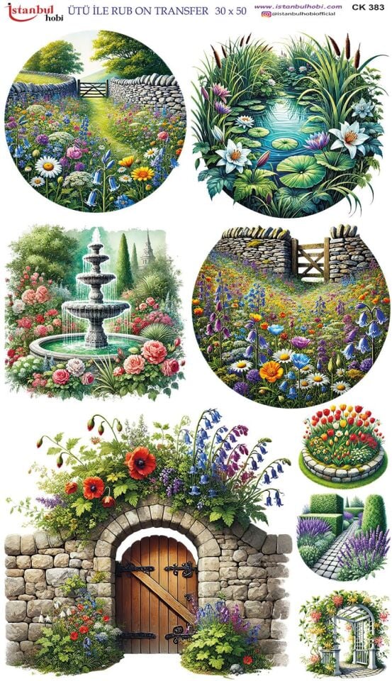 Ütü İle Rub On Transfer 30x50cm CK383