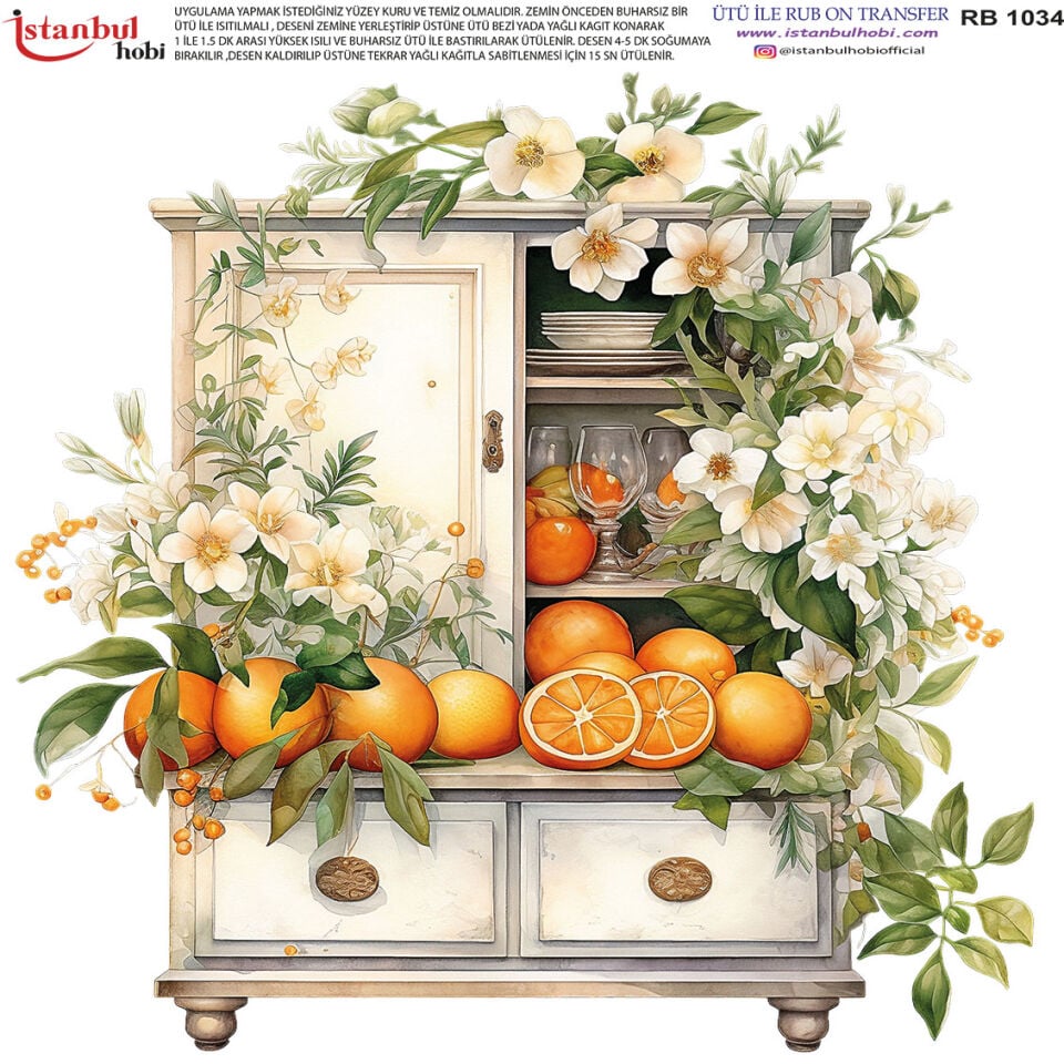 Ütü İle Rub On Transfer 30x30cm RB1034