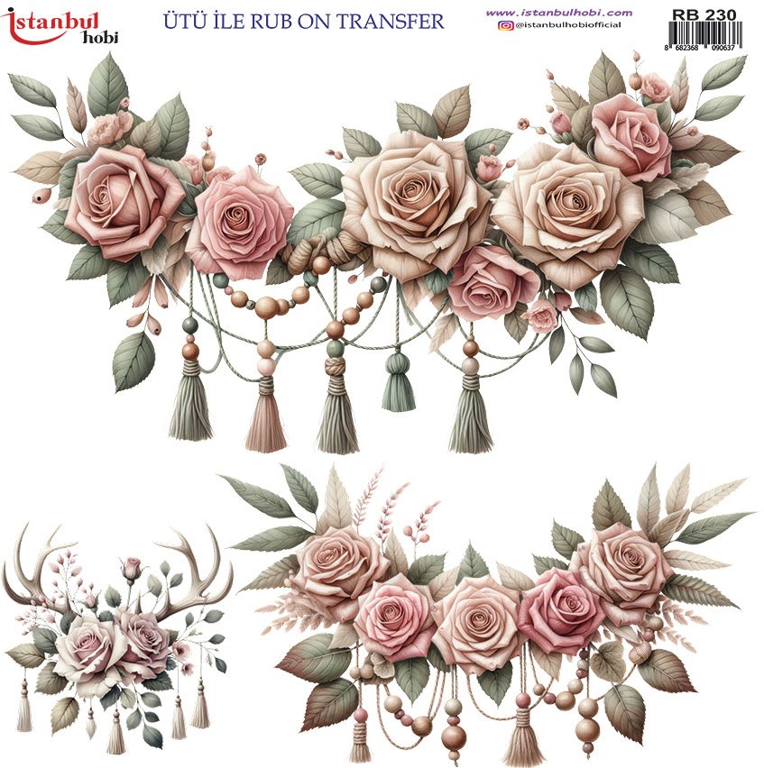 Ütü İle Rub On Transfer 30x30cm RB230