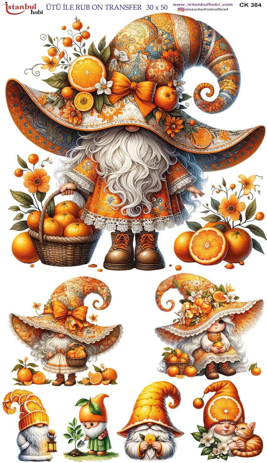 Ütü İle Rub On Transfer 30x50cm CK384