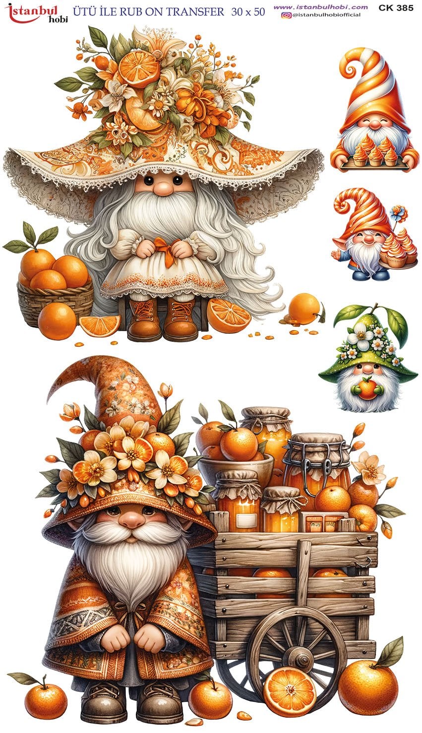 Ütü İle Rub On Transfer 30x50cm CK385