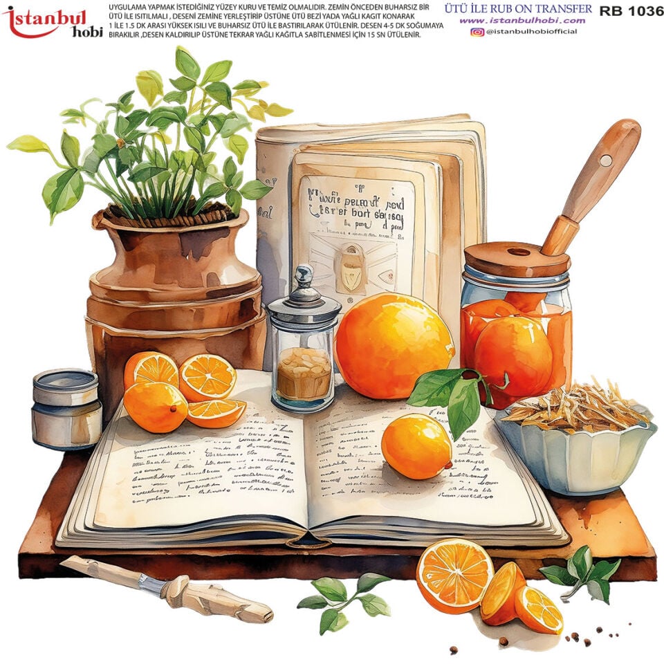 Ütü İle Rub On Transfer 30x30cm RB1036