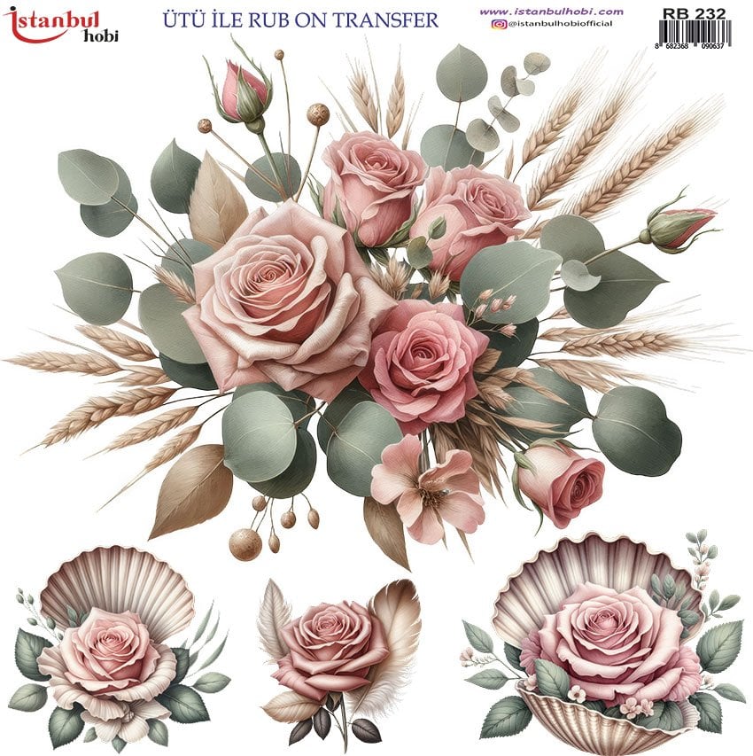 Ütü İle Rub On Transfer 30x30cm RB232