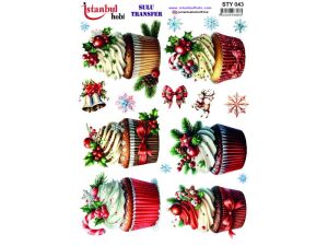 Yılbaşı Sulu Transfer Kağıdı 25x35cm STY-043