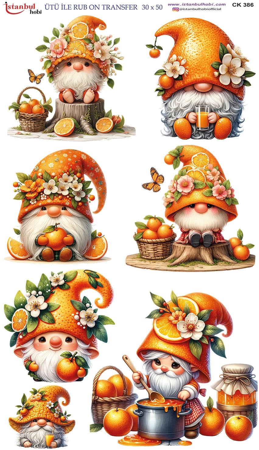 Ütü İle Rub On Transfer 30x50cm CK386