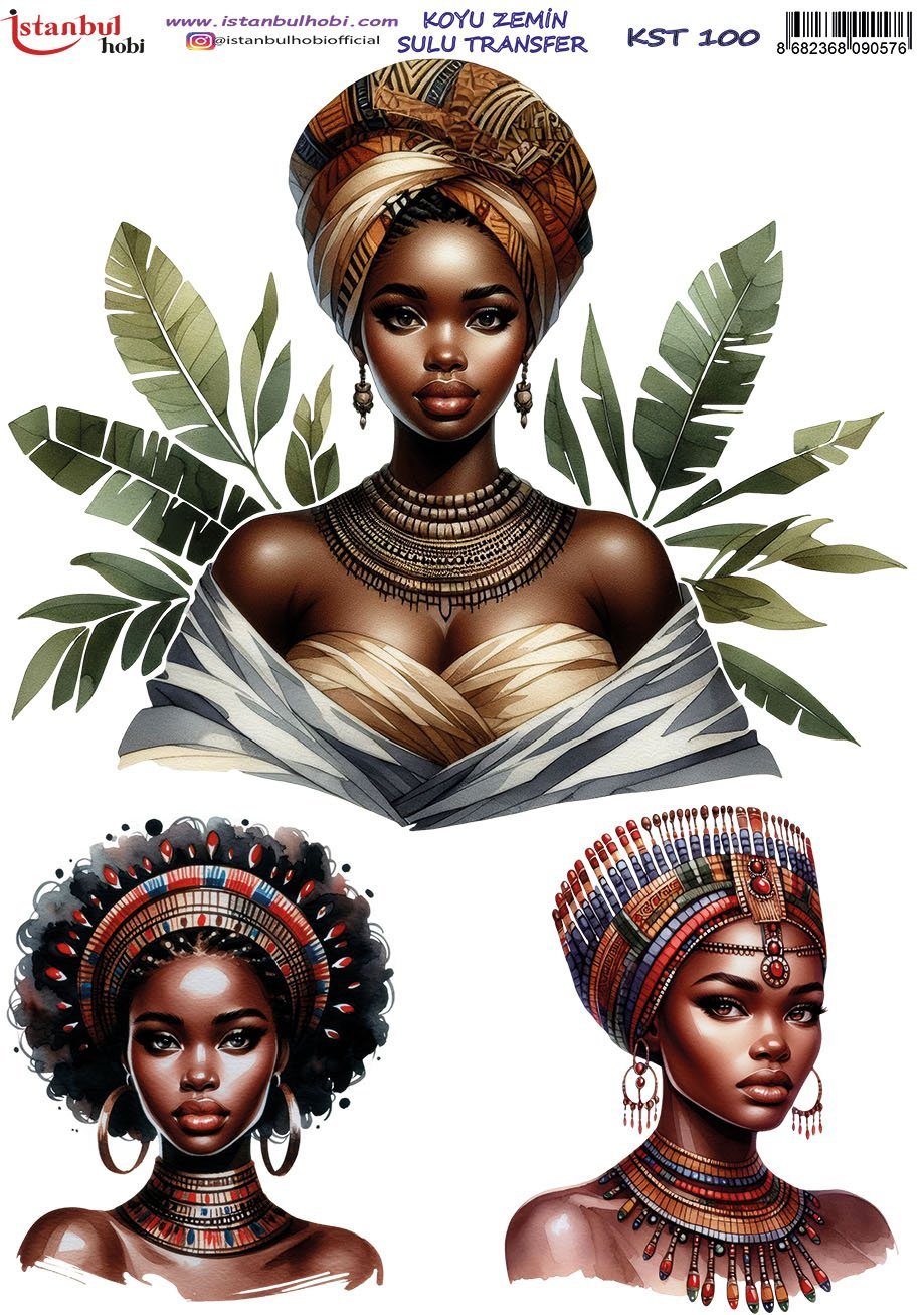 Koyu Zemin Sulu Transfer Kağıdı 25x35cm KST100