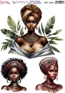 Koyu Zemin Sulu Transfer Kağıdı 25x35cm KST100