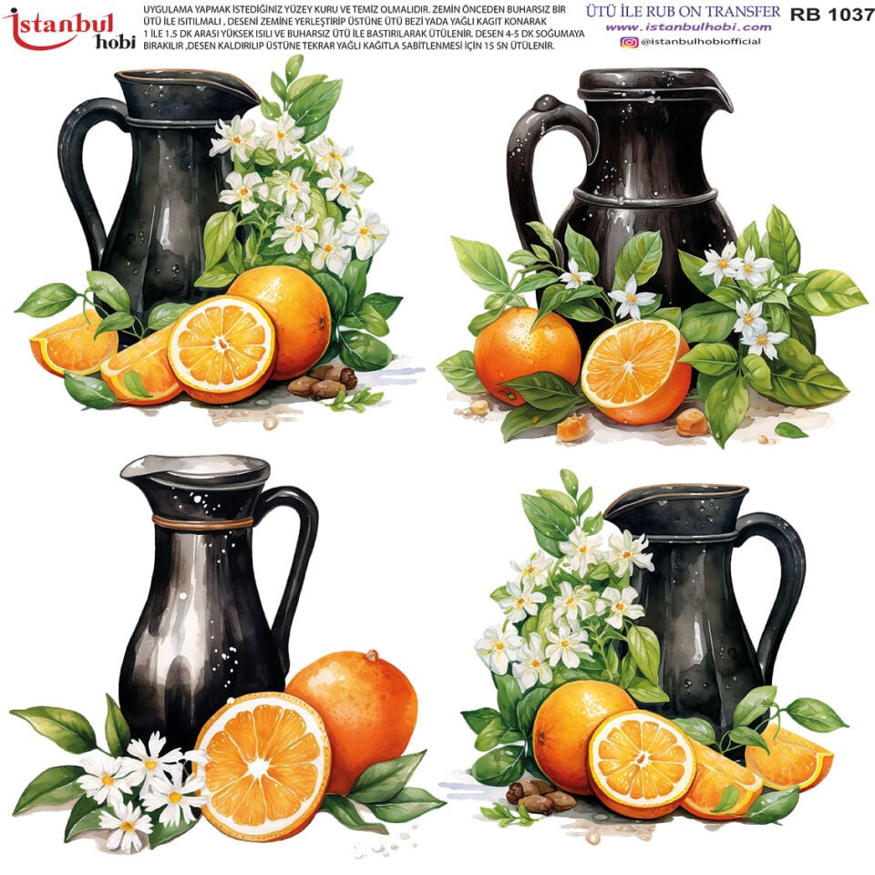 Ütü İle Rub On Transfer 30x30cm RB1037