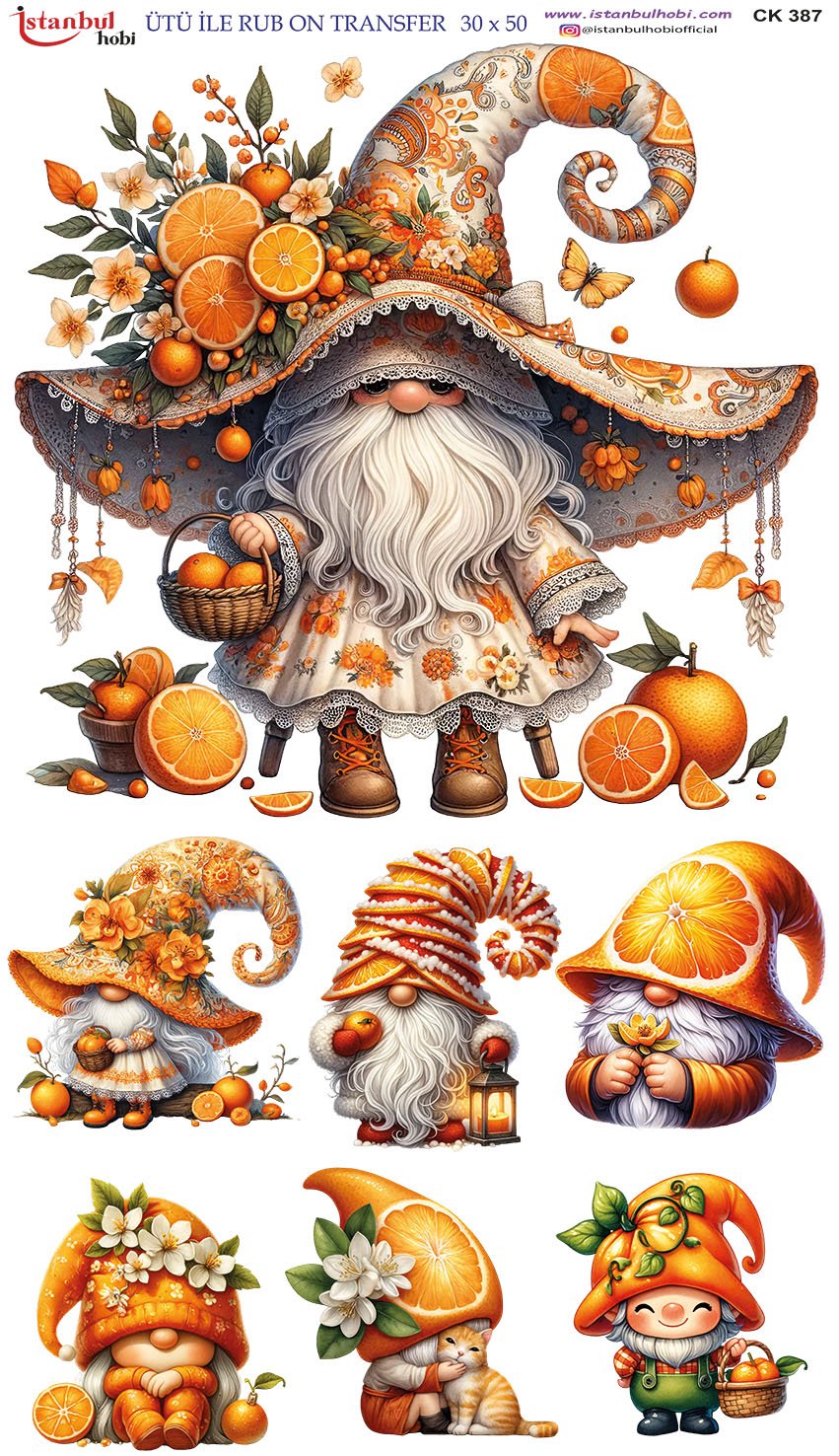 Ütü İle Rub On Transfer 30x50cm CK387