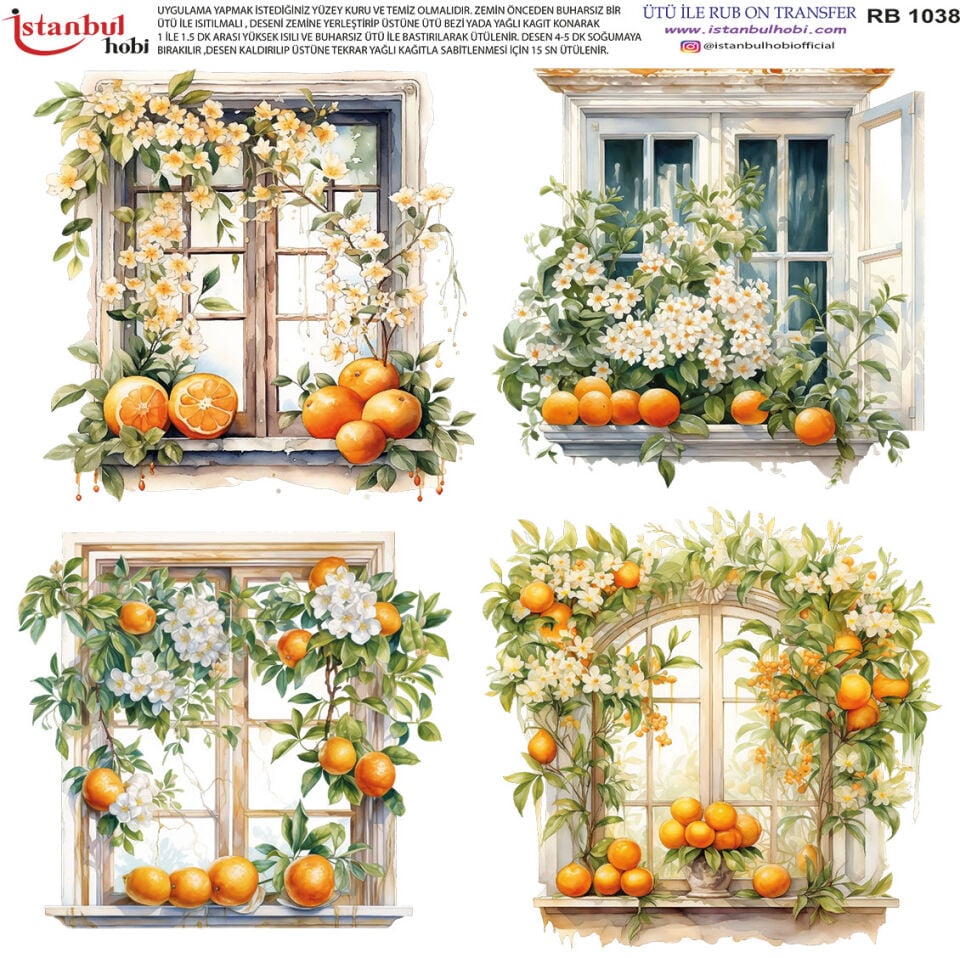 Ütü İle Rub On Transfer 30x30cm RB1038
