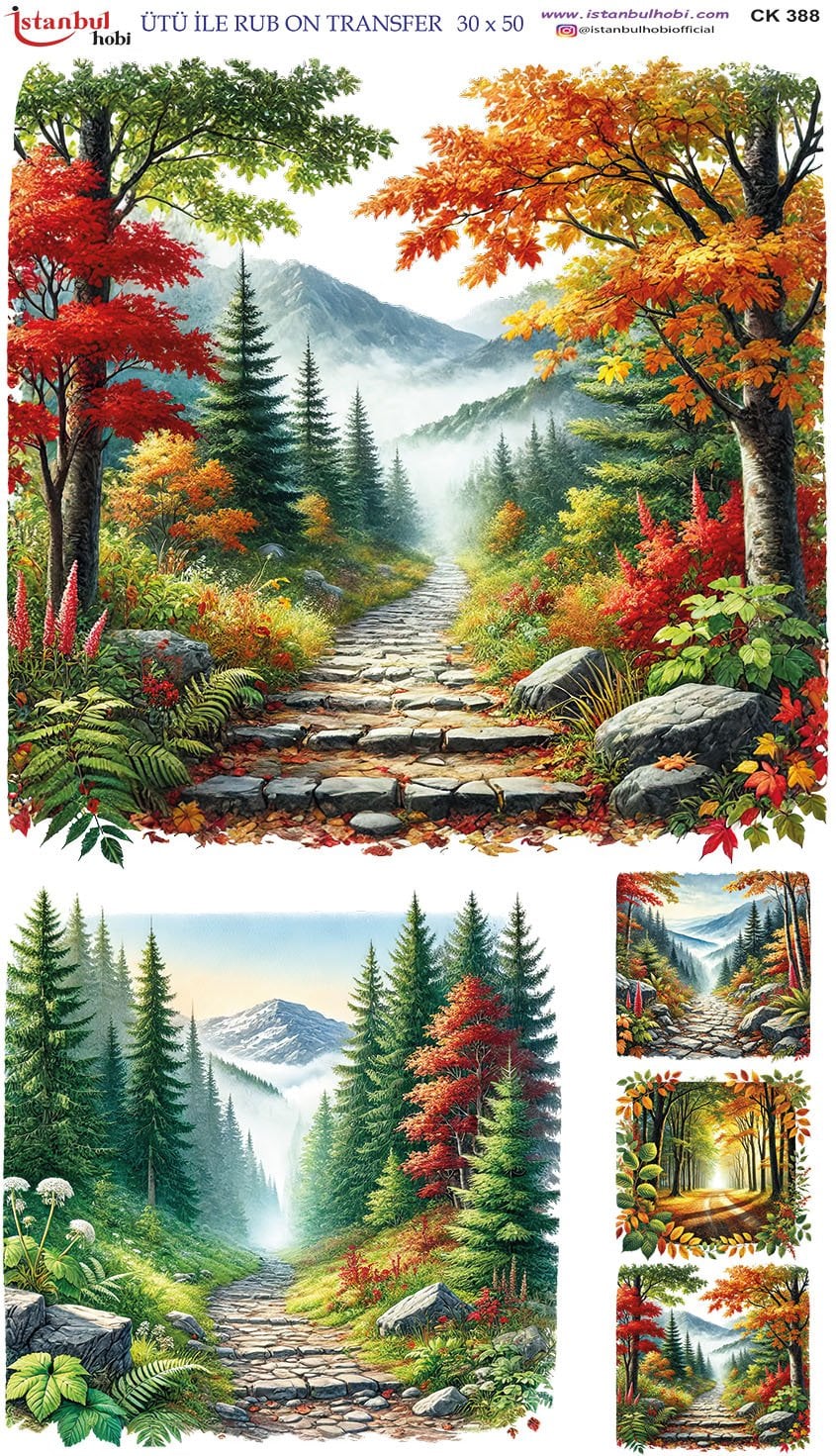 Ütü İle Rub On Transfer 30x50cm CK388