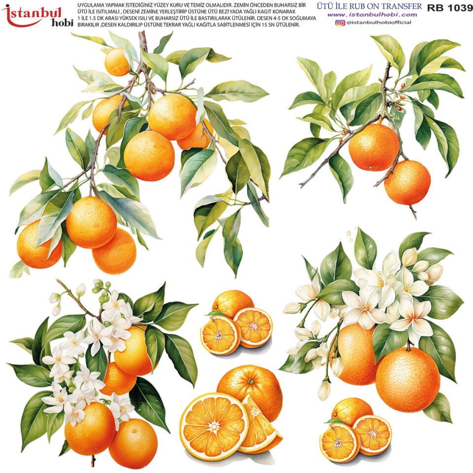 Ütü İle Rub On Transfer 30x30cm RB1039