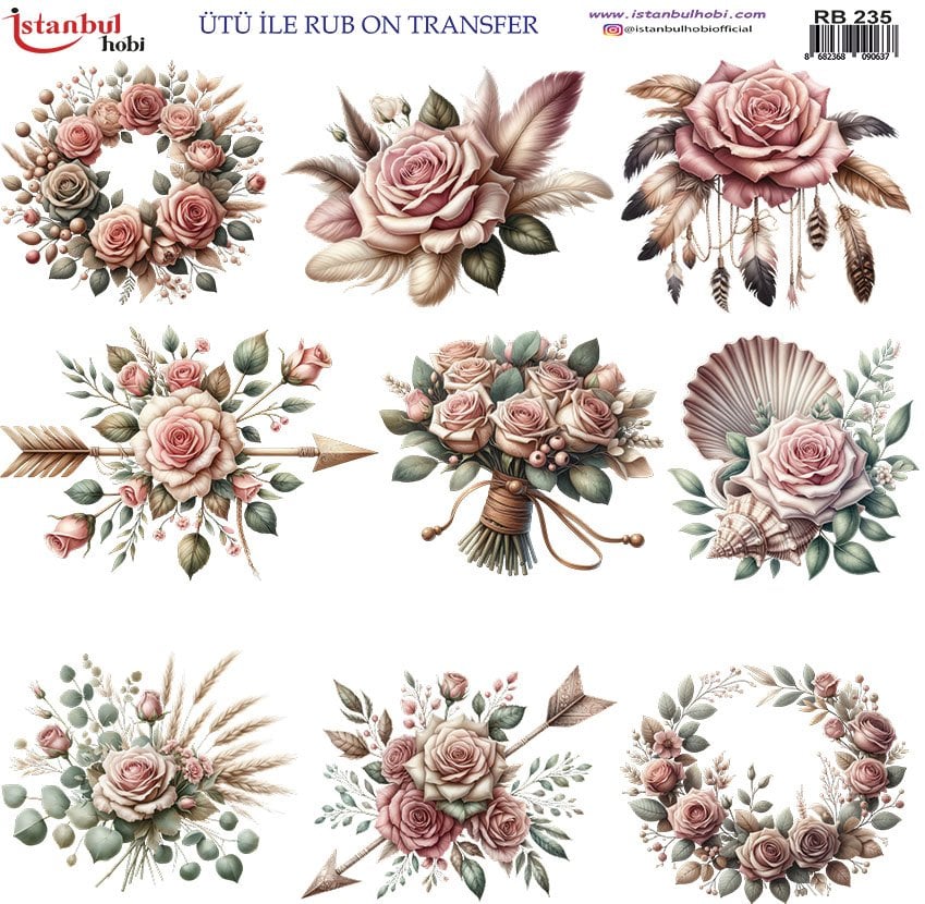 Ütü İle Rub On Transfer 30x30cm RB235